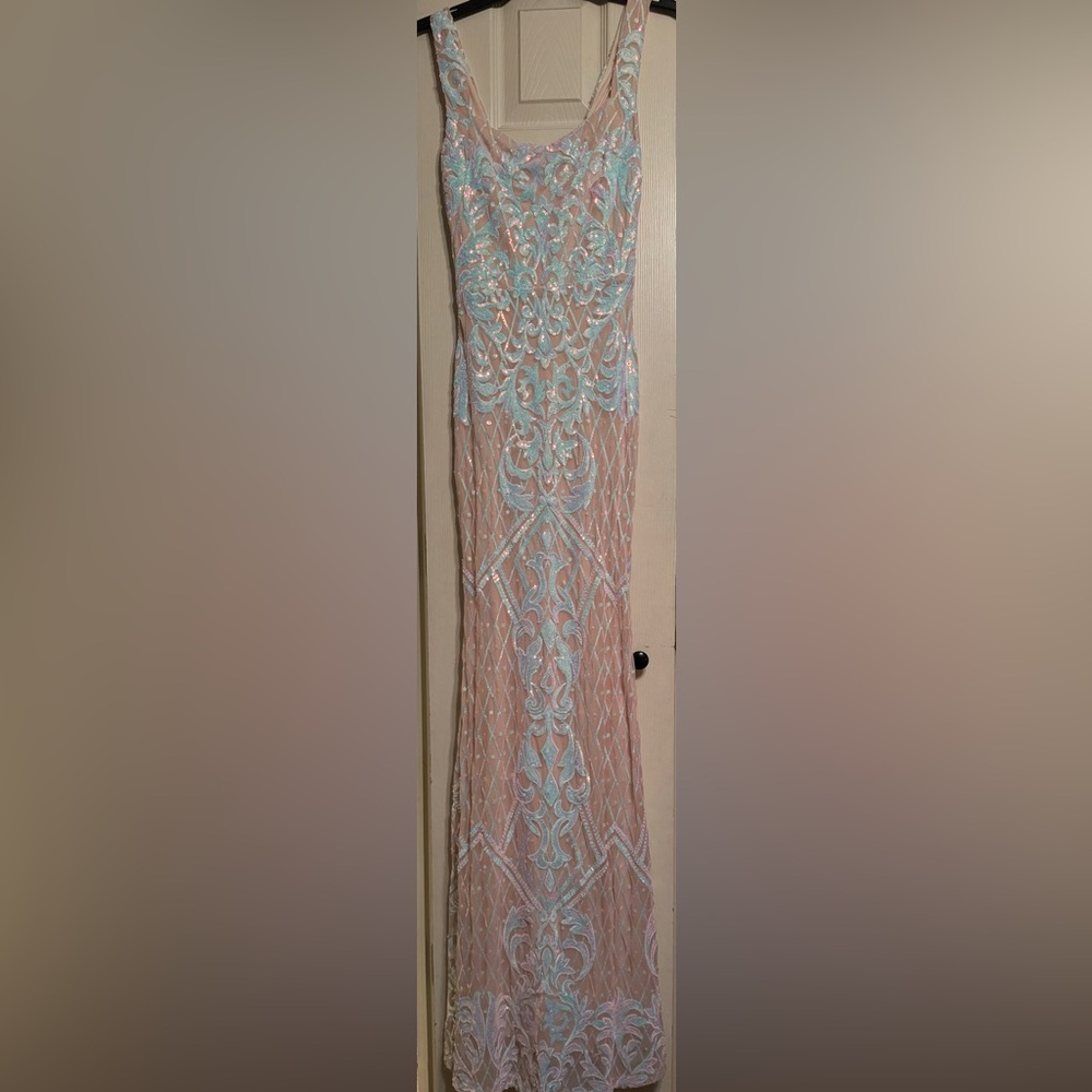 Winsdor Mermaid Sequin Prom Dress